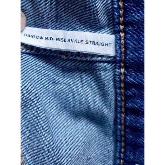 Rag & Bone Harlow Mid Rise Ankle Straight Jeans Size 29 - Picture 11 of 12